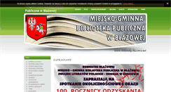 Desktop Screenshot of biblioteka.blazowa.net